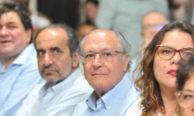 Geraldo Alckmin, candidato a vice-presidente de Lula, durante evento com Kalil em BH