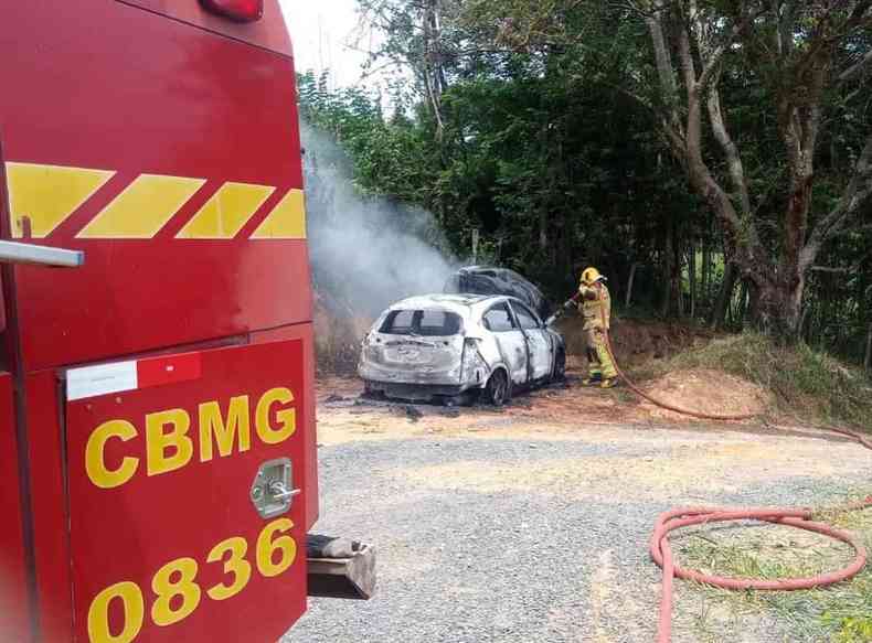 Carro utilizado pelos criminosos 