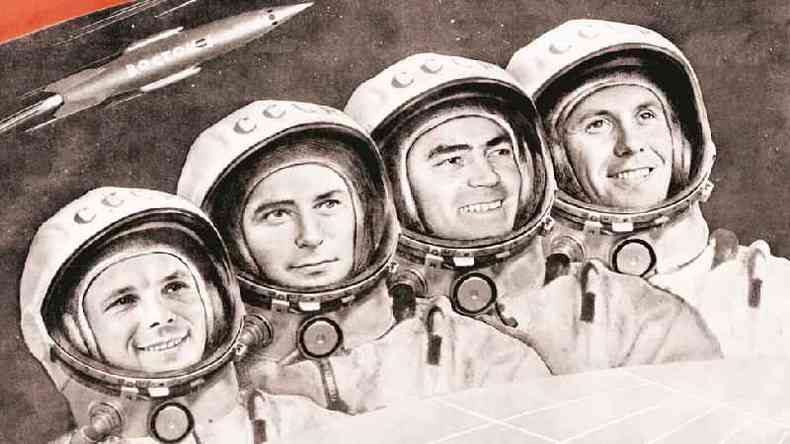 Repetir a anedota urinria de Gagarin  uma tradio entre os astronautas(foto: Getty Images)