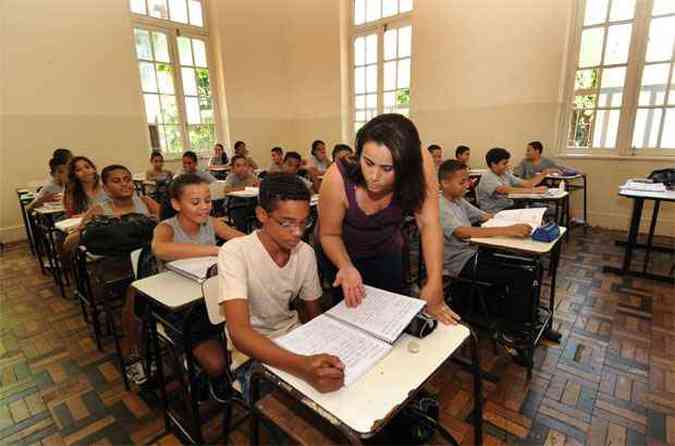 Experincia da rede estadual ser repassada aos professores da rede municipal de ensino em Minas para diminuir ndices de reprovao(foto: Beto Novaes/EM )