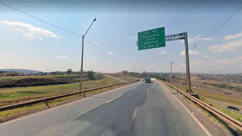 Local ode ocorreu o acidente entre moto e caminhão, bem próximo ao Shopping Partage Betim(foto: Reprodução/ Google Street View) Local ode ocorreu o acidente entre moto e caminhão, bem próximo ao Shopping Partage Betim(foto: Reprodução/ Google Street View)