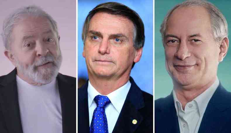 Ex-presidente Lula (dir,) e Ciro (esq.) tm vantagem sobre Bolsonaro em cenrios de segundo turno(foto: PT/Reproduo; Agncia Brasil/Reproduo; Redes Sociais/Reproduo)