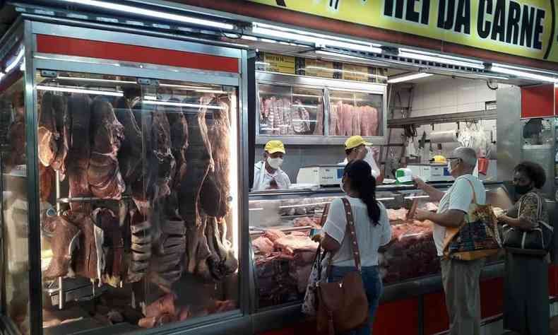 Aougue no Mercado Central de Belo Horizonte