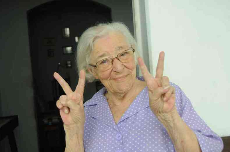 Terezinha Mateus, 94 anos(foto: Juarez Rodrigues/EM/D.A Press)