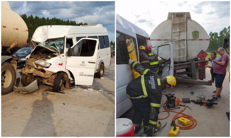 Corpo de Bombeiros atendeu ocorrncia na tarde deste domingo (24/4)