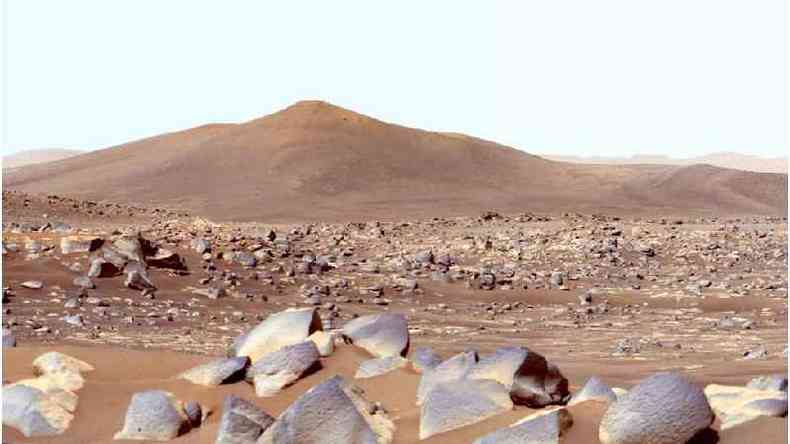 A superfcie de Marte  fria e seca, alm de ser bombardeada com radiao(foto: NASA/JPL-Caltech/ASU/MSSS)