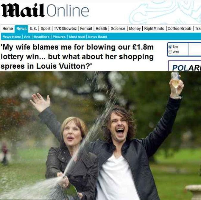 Casal chegou a beber uma garrafa de champagne por noite(foto: Daily Mail/Reprodu��o)