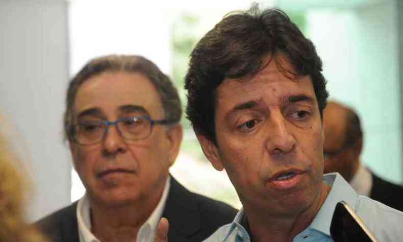 Dinis Pinheiro articulava com Marcio Lacerda chapa para concorrer ao Palcio Liberdade(foto: Leandro Couri/EM/D.A Press)