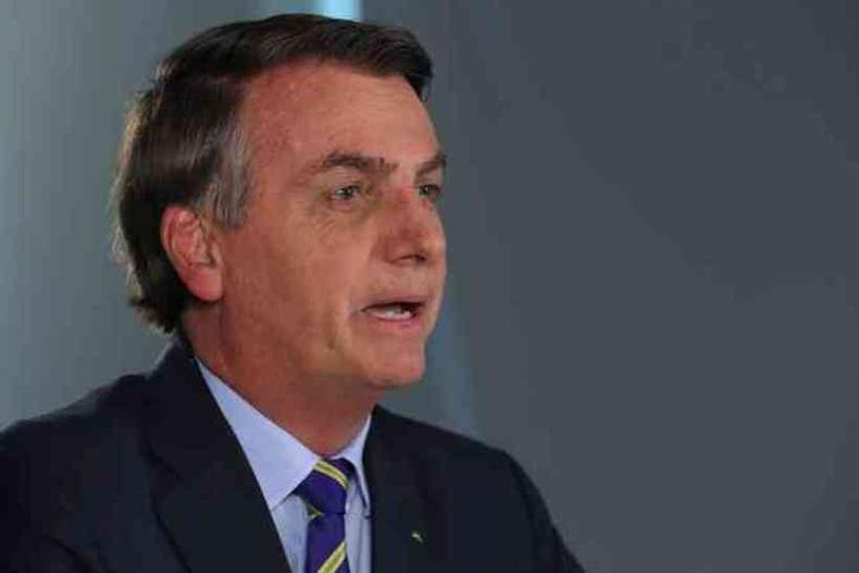 O presidente da Repblica, Jair Bolsonaro(foto: ISAC NOBREGA/AFP)