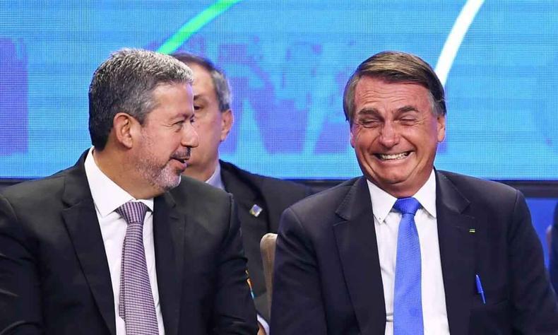 Arthur Lira (PP-AL) e Jair Bolsonaro (PL)