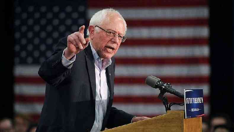 Bernie Sanders foi eleito independente para o Senado, mas buscou a indicao presidencial dentro do Partido Democrata(foto: Getty Images)
