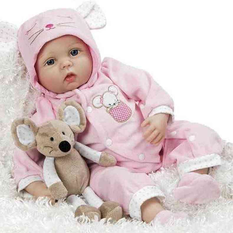 A boneca beb reborn aparece entre os itens mais pesquisados no Mercado Livre(foto: Boneca Beb Reborn Mia Mouse/Divulgao)