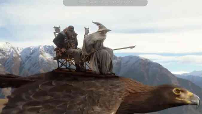 Filme publicitrio celebra a parte final da trilogia O Hobbit, que ser lanada dia 11 de dezembro(foto: Air New Zealand/Reproduo Youtube)