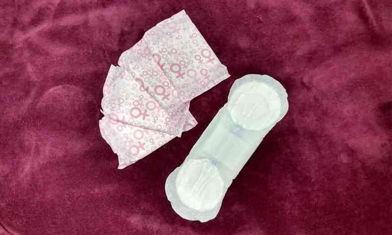 Absorventes menstruais so um item indispensvel para o dia a dia da mulher(foto: Izabella Caixeta/EM/ DA PRESS)