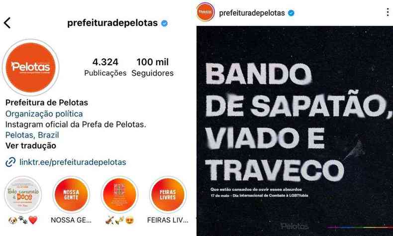 Prefeitura de Pelotas divide opinies aps campanha contra a LGBTfobia