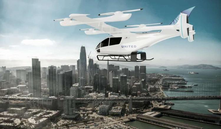 carro voador, uma mistura de avião com helicóptero
