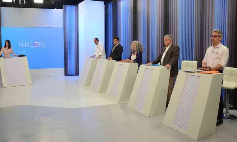 Debate entre os candidatos ao governo de Minas 