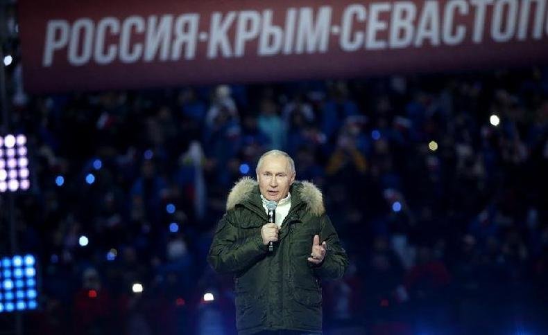 As movimenta��es das tropas russas foram importantes, mas muitos em Moscou duvidam que o presidente Putin pretendia uma escalada maior(foto: Getty Images)