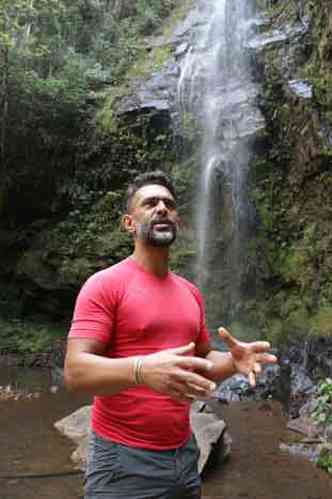 Marco Aurlio Junqueira Mota, o Chumbinho,  um ambientalista apaixonado pela regio e atuante no ecoturismo