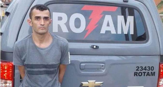 Elidimar Amaral Rodrigues foi preso na tarde de ontem em Santa Luzia e confessou o crime(foto: Polícia Militar/Divulgação) Elidimar Amaral Rodrigues foi preso na tarde de ontem em Santa Luzia e confessou o crime(foto: Polícia Militar/Divulgação)