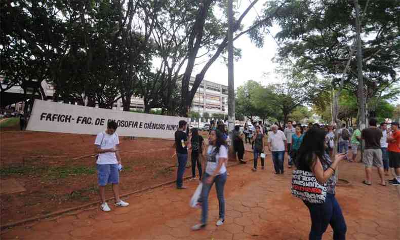 No caso da UFMG, os cortes em custeio chegam a R$ 64,5 milhes(foto: Leandro Couri/EM/D.A press)