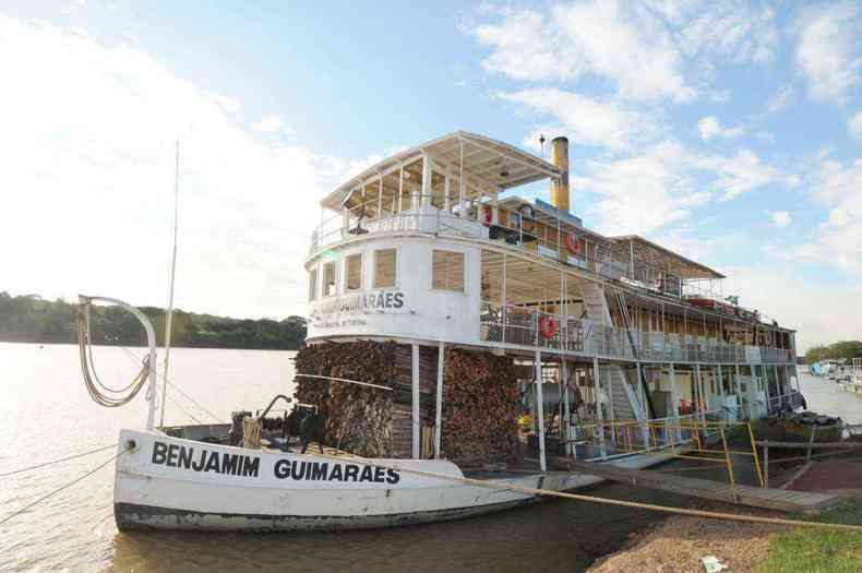 A embarcao a vapor Benjamim Guimares  tombada pelo patrimnio estadual(foto: Gladyston Rodrigues/EM/D.A Press. )