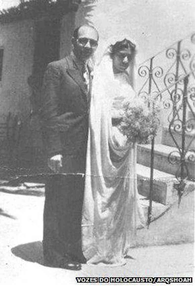 Casamento de Sara Leah e Isaac Menache, 1938(foto: Vozes do Holocausto/Arqshoah)