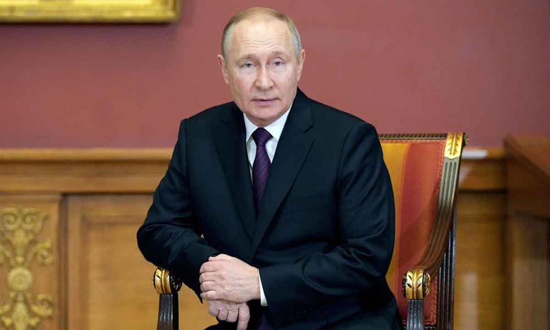 O líder russo Vladimir Putin pode anular ou rever a proibição em casos especiais (foto: ALEXEI DANICHEV / SPUTNIK / AFP) O líder russo Vladimir Putin