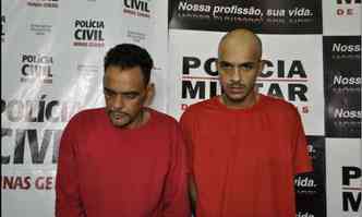 Mrcio David Silva (Esq.) e Roberto Carlos Nunes (Dir.)(foto: Polcia Civil/Divulgao)