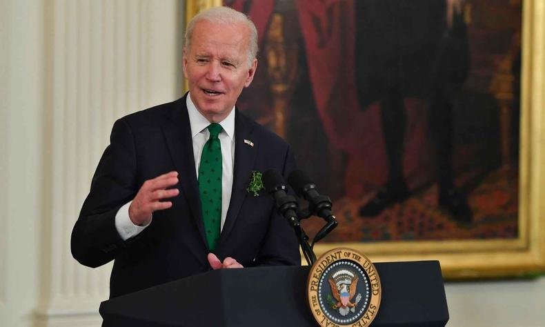 O presidente Joe Biden chamou Putin de 'criminoso de guerra'