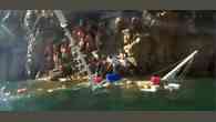 Escuna naufraga em Furnas e passageiros se agarram às pedras; veja vídeo