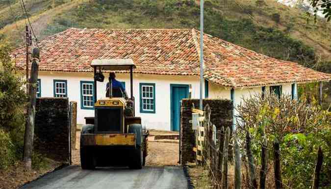 Pavimentao cobriu calamento para Museu Casa dos Inconfidentes(foto: Ministrio Pblico de Minas Gerais/Divulgao)