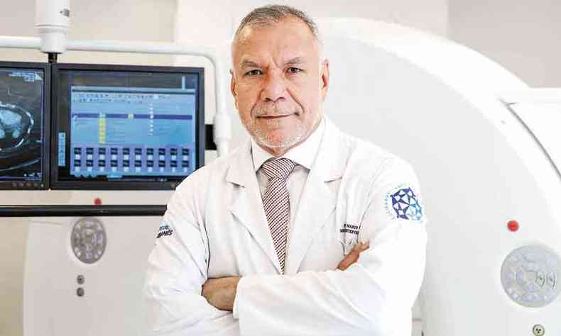O mdico radiologista intervencionista Marcos Menezes coordenou o estudo realizado com 85 pacientes(foto: GBR Comunicao/Divulgao)