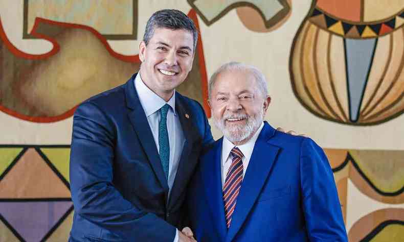 Presidente eleito Santiago Pea e presidente Lula