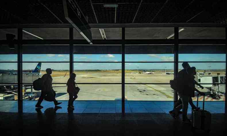 Aeroporto Internacional de Belo Horizonte est localizado no municpio de Confins, na Regio Metropolitana de Belo Horizonte(foto: Leandro Couri/EM/D.A Press)