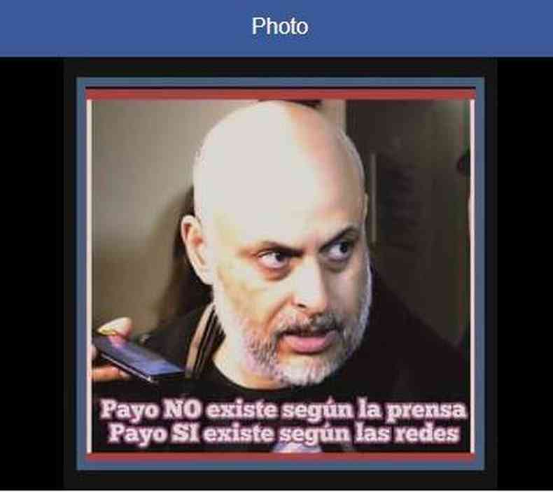 Post do perfil de Payo Cubas