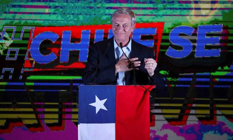 O candidato à Presidência do Chile, José Antonio Kast (foto: AFP) O candidato à Presidência do Chile, José Antonio Kast