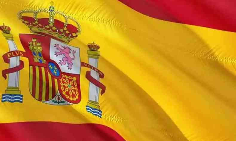 Na foto, bandeira da Espanha