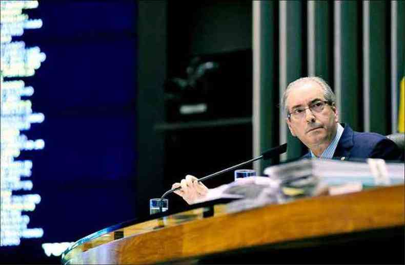 Eduardo Cunha deflagrou o processo de impeachment da presidente na Cmara (foto: Alex Ferreira/Cmara dos Deputados - 19/11/15)