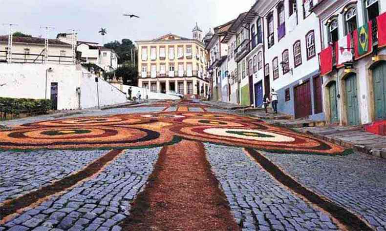 Ouro Preto  um dos locais que amargaram alto nmero de suspenso de hospedagens para o Corpus Christi(foto: EDUARDO TROPIA/DIVULGAO)