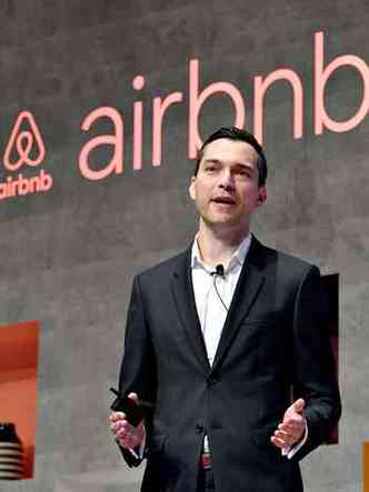 Nathan Blecharczyk, um dos fundadores do Airbnb, diz que ainda no est decidido se o capital da empresa ser aberto este ano(foto: Toshifumi Kitamura/AFP )