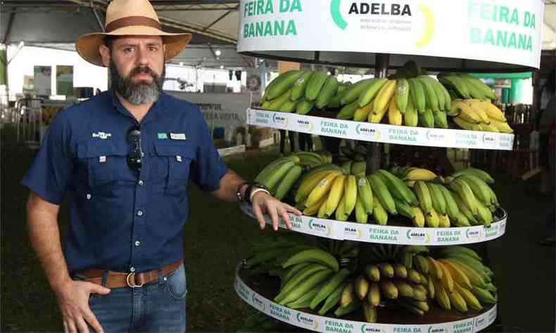 Fernando Haddad, pesquisador da Embrapa em Cruz das Almas (BA), diz que empresa desenvolve pesquisa para o o cultivo da variedade princesa, mais resistente qe a banana-maa(foto: Fotos: Jair Amaral/EM/D.A Press)