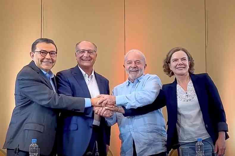 Carlos Siqueira, Alckmin, Lula e Gleisi Hoffmann