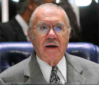 O presidente do Senado, jos Sarney, teve alta da UTI, mas segue internado(foto: Geraldo Magela/Agncia Senado - 27/03/2012)