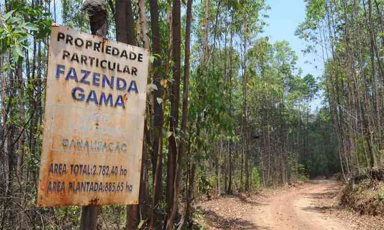 rea em que a empresa pretende minerar no Rio Gualaxo do Norte pertence  Fazenda Gama, propriedade que fica na zona rural de Mariana(foto: Paulo Filgueiras/EM/DA Press)