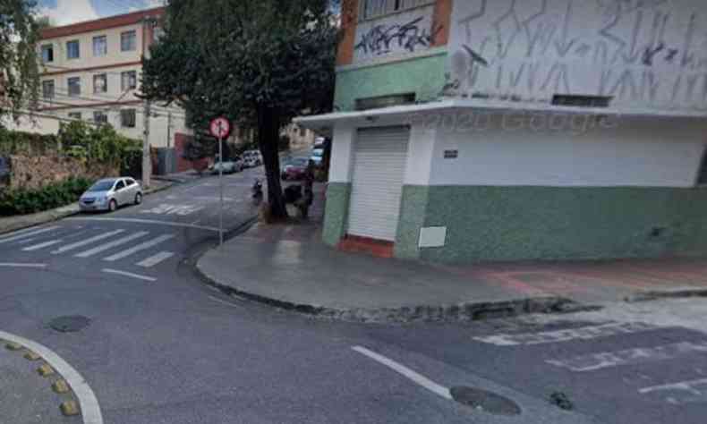 Local onde a mulher foi morta, segundo a PM(foto: Reproduo/Google Street View)