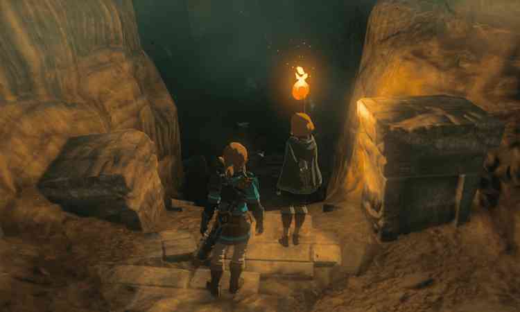 Imagem da gameplay do jogo The Legend Of Zelda: Tears Of Kingdom