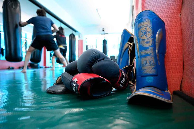 Acessrios para prtica de  kickboxing 