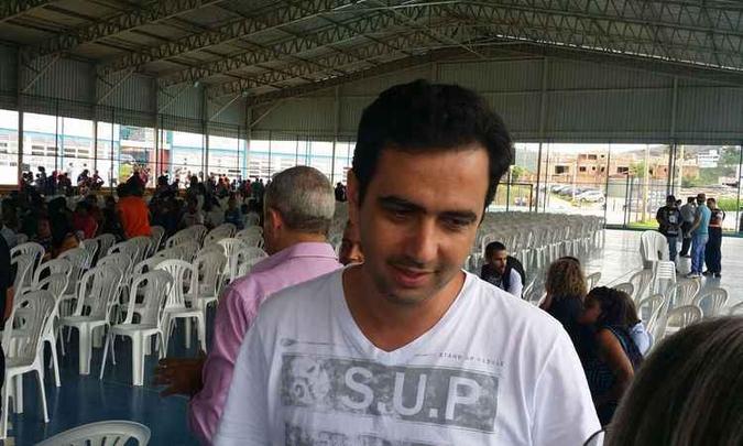 O prefeito de Mariana, Duarte Júnior, participou de reunião com vítimas da tragédia na manhã deste sábado, em Mariana(foto: Euler Júnior/EM/D.A Press) O prefeito de Mariana, Duarte Júnior, participou de reunião com vítimas da tragédia na manhã deste sábado, em Mariana(foto: Euler Júnior/EM/D.A Press)