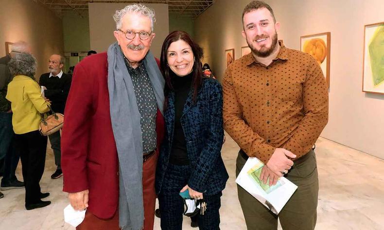 Jos Alberto Nemer, Eliane Parreiras e Igor Arci na Grande Galeria do Palcio das Artes